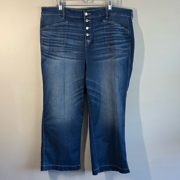 torrid Denim - Torrid High Rise Wide Leg Vintage Stretch Jeans Size 22